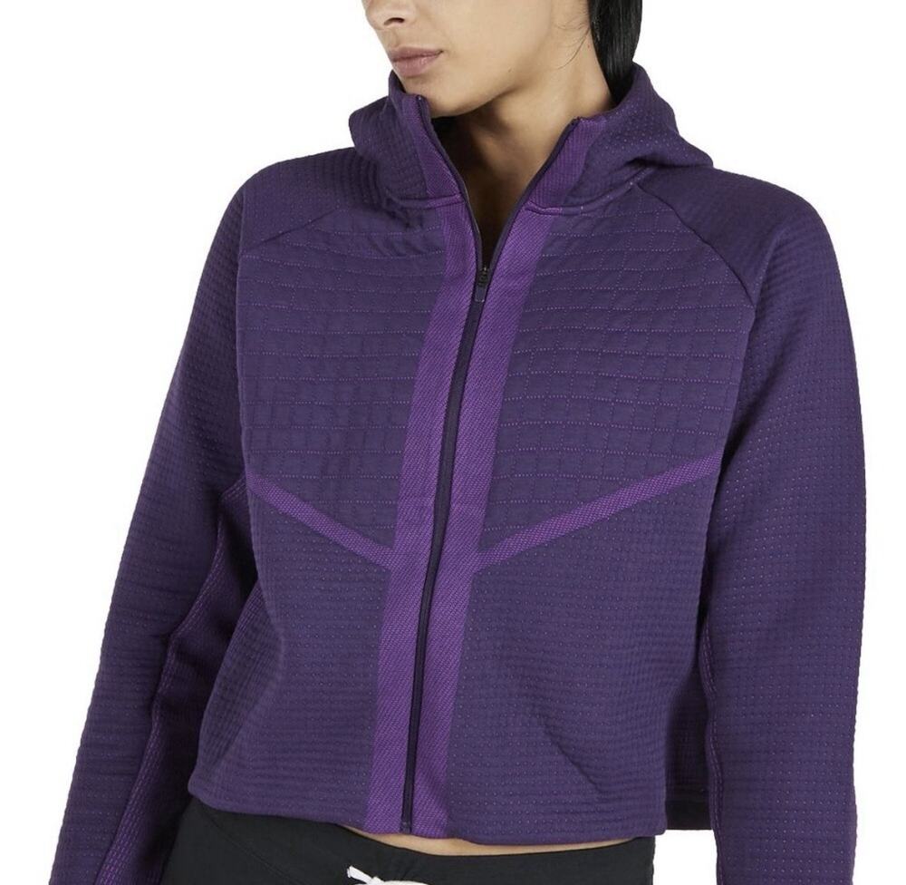 Nike Women's City Ready Tech Fleece Full Zip Hoodie Purple XL